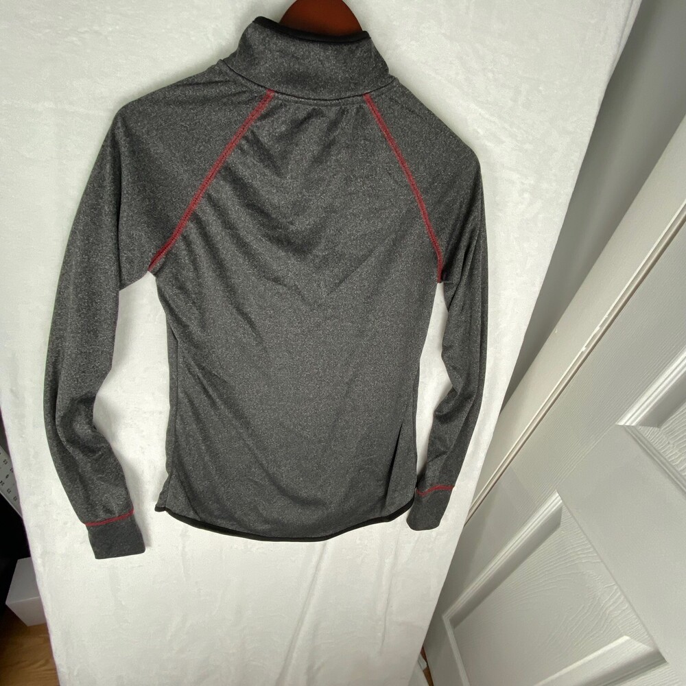 Colosseum Womens Ohio State Stingray Raglan Quarter-Zip Top Heather Gray Large - Picture 4 of 9